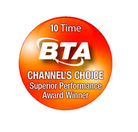 9 Time BTA Channel's Choice Superior Performance Award Winner
